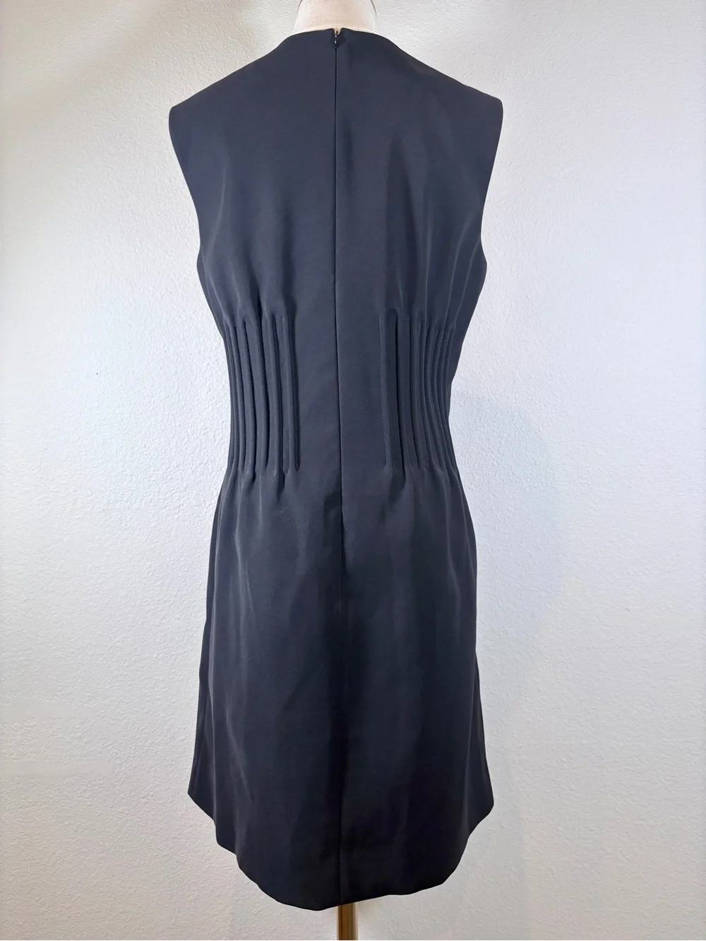 Louis Vuitton Black Sleeveless Dress with Boning Size 38 (6)